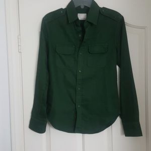 Band of outsiders green shirt size 1